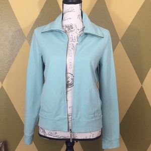Ladies Loft Full Zip Sweatshirt/Jacket with Elbow Patches Size Medium